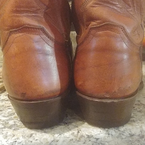 Justin Whiskey Brown Cowboy Boots 9 EE - Picture 5 of 8